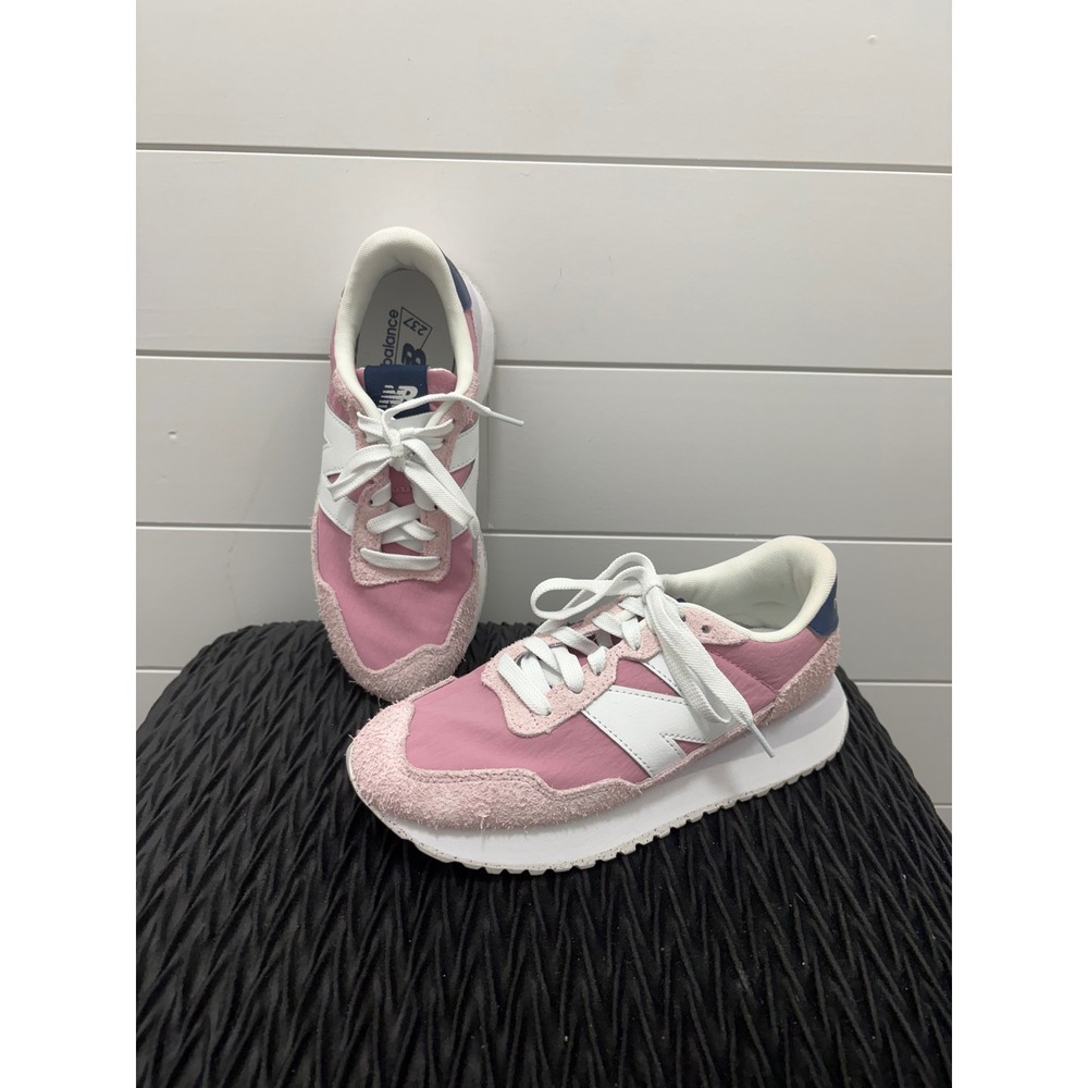 Size 6.5- New Balance 237 Retro Sneakers In Pink Sugar/White WS237PK